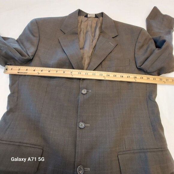 Jos A Banks Men Multi Color Blazer 95% Wool 5% Cashmere Lined 3 Front Pockets 3 - Picture 7 of 8
